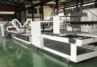 Entièrement automatique petite grande taille ondulé flûte carton boîte pliante et collage Machine dossier colle vente en gros usine fabricant