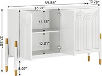 Meuble de salon en bois, buffet d'appoint en bois, armoire de rangement