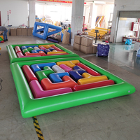 Grand jeu gonflable de sport, jeu de team building et d'équipe pour le divertissement, jouet Tetris, autre jeu de puzzle pour enfants et adultes