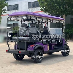 Vehículo de Golf Plegable de Alta Resistencia para Turismo con Cortinas Laterales, Amortiguadores y Chasis Reforzado para Transporte de Visitantes en Clubes y Estancias - Product Image 3