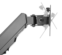 Support de rehaussement pour ordinateur à double écran Bras mécanique universel 32 pouces pour écran horizontal rotatif réglable