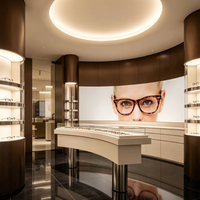 Vitrines d'exposition LED sur mesure pour lunettes de mode ; Vitrines de haute qualité, durables