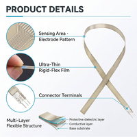 Sensor Film Piezo Fleksibel Piezoelektrik PVDF Gelang Pemantau Tidur Deteksi Detak Jantung, Pernapasan, dan Tanda Vital
