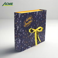 Caja de papel con calendario de Navidad con diseño de cuenta regresiva de 24 días al por mayor, regalos personalizados de aceites esenciales con acabado laminado mate