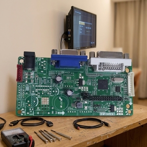 Papan Driver LVDS <span class=keywords><strong>M</strong></span>.RT2281 dengan Port Output VGA, DVI, dan <span class=keywords><strong>Audio</strong></span> untuk Penggantian Layar TV Hotel & Apartemen Sewa - Product Image 2