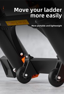 Échelle télescopique en alliage d'aluminium certifiée EN131, robuste, extensible, rétractable et pliable pour usage industriel et domestique - Product Image 6