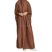 Robe Abaya Musiim pour femmes, robe de prière en satin à manches longues, robe arabe du Moyen-Orient