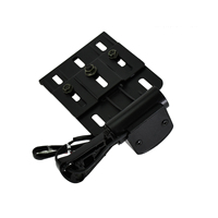 Support de plaque d'immatriculation latéral à LED pour moto, pliable et télescopique pour Harley Sportster XL 883 1200 2004-2016