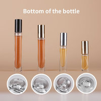 Flacon de parfum personnalisé en verre de 10 ml avec pulvérisateur à pompe, forme cylindrique, gravure, flacons vides pour parfum 10 ml et 5 ml avec étui