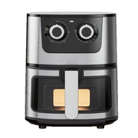 Freidora de Aire OEM Personalizada de 5L, Gran Capacidad, Doméstica, Visible, Multifuncional, Eléctrica, para Patatas Fritas, Transfronteriza