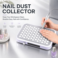 Aspirador de Polvo para Uñas Profesional para Salón de Belleza, Colector de Polvo Premium, Rotación Estable de Bajo Ruido, Filtro Duradero con Tolerancia del 20%