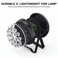 Projecteur PAR 100W 18 LED (18x8W) DMX RGBW silencieux sans ventilateur avec ouverture RGB dynamique pour discothèques, événements et scènes