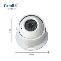 Kamera Mundur Kendaraan Truk AHD 1080P IP68 Candid Round untuk BUS
