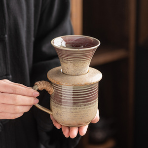 Set Caffettiera in Ceramica Eco-Friendly con Design Retrò, Creativo Dripper per Caffè, Ideale per il Tè del Pomeriggio e il Condivisione del Caffè - Product Image 4
