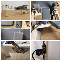 Lit d'entraînement de base de réformateur de Pilates en bois d'érable blanc direct par les fabricants OEM Offre Spéciale ensemble de réformateur de Pilates
