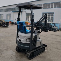 Mini-excavatrice Catapiller de fabrication chinoise, 1 tonne, mobile, multi-usages, en vente