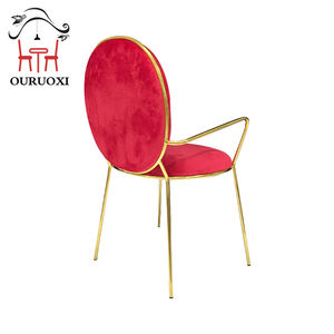 Muebles de boda <span class=keywords><strong>para</strong></span> Banquete de Hotel, silla de brazo de acero inoxidable <span class=keywords><strong>para</strong></span> fiesta, comedor y boda - Product Image 2