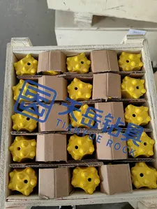 Drill Bit 32mm 5 Buttons 11 Degree Rock Drilling Tools Tapered Button Bits