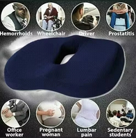 Coussin de chaise, soulagement des douleurs du coccyx, coussin pour chaise de gaming, coussin pour chaise de bureau, mousse à mémoire de forme, base antidérapante avec fermeture éclair