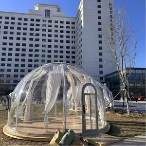 Lucidomes Maison d'extérieur moderne, dôme igloo, cabine, tente, chambre géodésique, mini-maison, transparente PC+<span class=keywords><strong>Alu</strong></span>. Bar de fête quatre saisons - Product Image 5