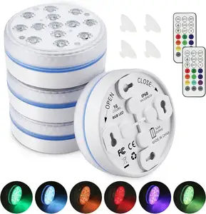 Underwater Pool Light With RF Remote Control Waterproof RGB Color Changing Pool Light For Swimming Pools And Gardens