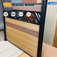 Tablero de Cercado WPC con Diseño Popular en Relieve, Material de Madera y Plástico para Decoración Exterior, Impermeable y Anticorrosión