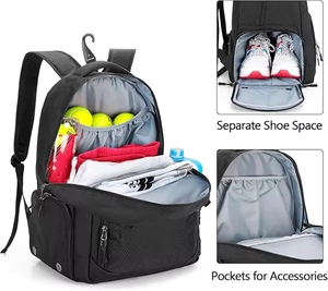 <span class=keywords><strong>Sac</strong></span> à dos de tennis rembourré avec support lombaire pour raquettes de tennis - Product Image 2