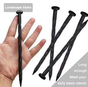 JNZ Top Grade <strong>Plastic</strong> <strong>Edging</strong> Nails Heavy Duty Anchoring Spikes Strong <strong>Plastic</strong> Pegs for Secure Garden and Paver <strong>Edging</strong> - Product Image 4