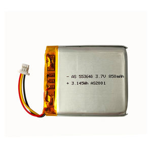 UL2054 CB KC polymer ion lithium battery 553640 <span class=keywords><strong>3</strong></span>,7 V 850mAh Lipo battery for IOT - Product Image 1