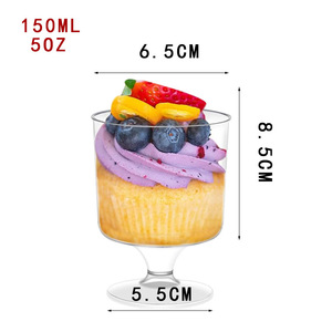 STARLII Vasos Desechables Cuadrados Transparentes de Plástico con Tapa y Cuchara para Postres, Ideales para Fiestas, Listos para Enviar - Product Image 4