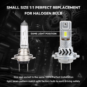 Ampoules de phare <span class=keywords><strong>LED</strong></span> pour voiture H7 H11 9005, remplacement 1:1 des ampoules halogènes, plug-and-play, 56W, nouvelle arrivée, vente chaude - Product Image 3