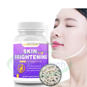 Ausreson Productos para iluminar la piel Cápsulas para blanquear la piel Suplemento de belleza 500mg Cápsulas para iluminar la piel - Product Image 1