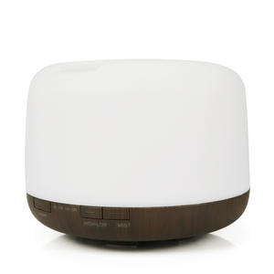 Diffuseur d'arômes à effet bois 500 ml avec lumière LED et fonction de minuterie pour usage domestique - Product Image 4