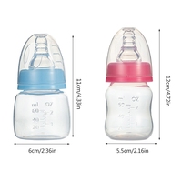 60ml 아기 휴대용 식품 등급 수유 병 BPA 무료 신생아 플라스틱 pp 아기 병