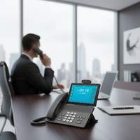 Téléphone IP d'entreprise Yea-link SIP pour caméra, média intelligent, Android, HD, VoIP