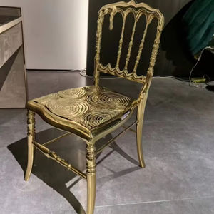 Arte moderna decorate in ottone <span class=keywords><strong>sedie</strong></span> di colore dorato <span class=keywords><strong>sedie</strong></span> di nozze classiche lussuose e semi lussuose <span class=keywords><strong>sedie</strong></span> in stile barocco - Product Image 1