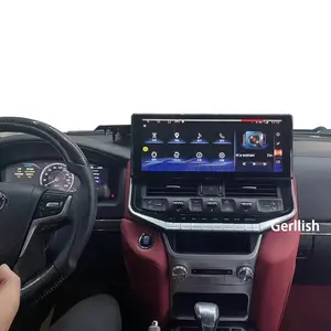 Автомагнитола с 16,2 экраном и Android для Toyota Land Cruiser LC200 GXR VXR 2008-2021 GPS навигатор мультимедийный плеер 2Din Carplay