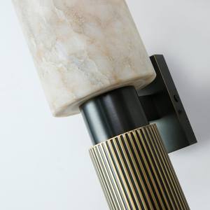 Lámpara de Pared de Alabastro y Cobre de Lujo Personalizada para Dormitorio, Hotel, Mesita de Noche, Iluminación Decorativa Interior, Alabastro Natural, Fuente LED COB - Product Image 4