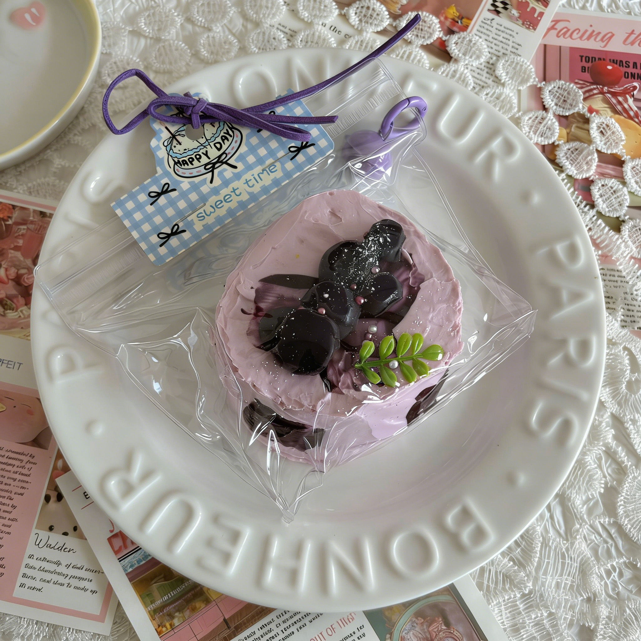 Gâteau à la crème de myrtilles[165g]