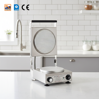 Machine à cornets de crème glacée semi-automatique électrique avec structure en acier inoxydable pour usage en boulangerie