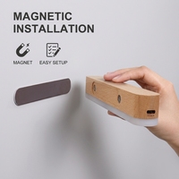 Lampe de Nuit LED Rechargeable à Détection de Mouvement pour Armoire, Couloir et Plafonnier, avec Double Contrôle et Capteur de Lumière Intégré