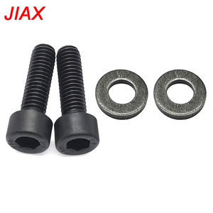M6x1.0x20 Hex <b>Socket</b> Cup Head Bolt With Washer, Black Oxide Steel Fillister Head Screw OE 07119906086 Fit for BMW X1 X3 X5 X6 Z4 - Product Image 4