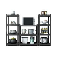 Étagère de rangement de cuisine à 5 niveaux en fer, étagère pour four à micro-ondes, étagère de rangement en acier sans boulons, étagère pour fruits et légumes de cuisine