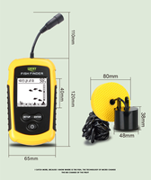 Sonar filaire détecteur de poisson sous-marin détecteur de poisson en eau boueuse équipement de pêche intelligent