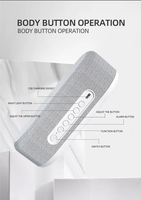 Cargador Inalámbrico Digital Inteligente Personalizado, Reloj Despertador Digital con Altavoz, 6 en 1, Lámpara Nocturna LED para el Hogar, la Mesita de Noche y Hoteles