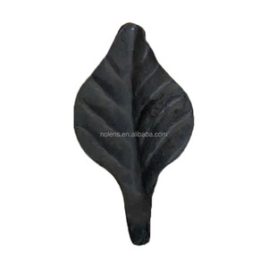 Ferro battuto forgiato fiori in ghisa foglie-stile moderno facilmente assemblato opere metalliche Decorative per finestre scale - Product Image 5