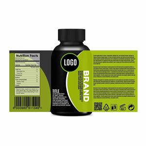 Custom Waterproof Powder Protein Supplement Private <strong>Label</strong> <strong>Printing</strong> Adhesive Bright Silver Bopp <strong>Labels</strong> for <strong>Bottles</strong> - Product Image 3