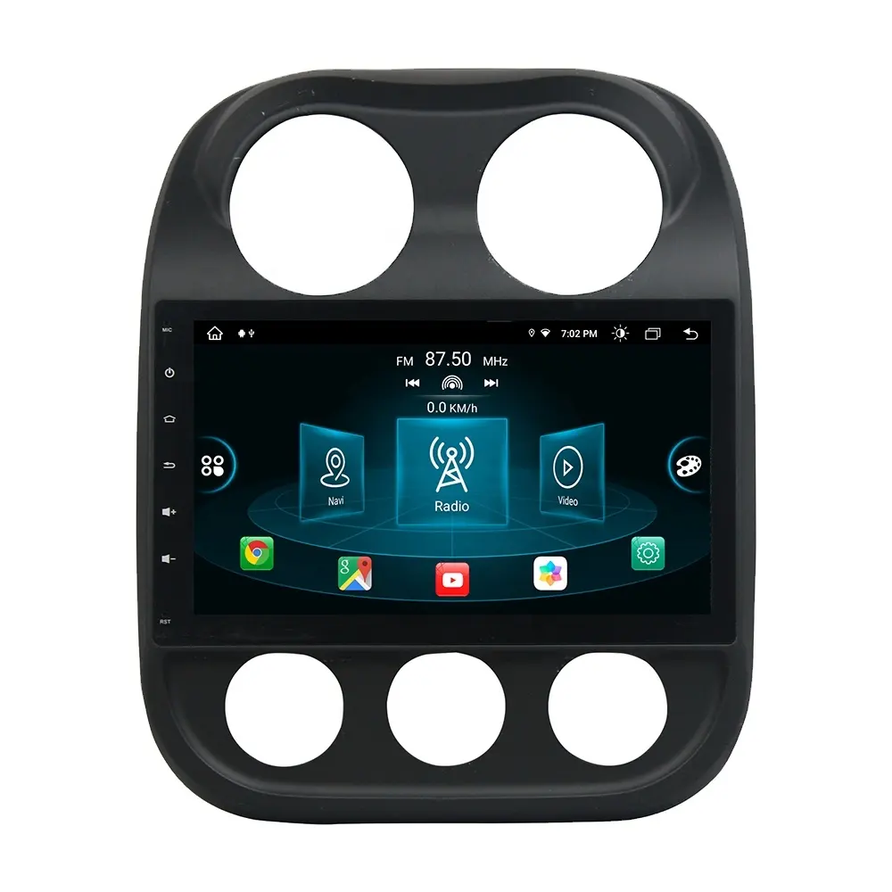 RoadNavi Android 13 รถวิทยุสําหรับJEEPเข็มทิศ 2014-2015 CarPlay Gps Navi 4G 360 กล้อง