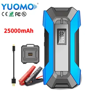 Fabbricazione di vendite a caldo 29600mWh 37000mWh 12V Jumpstarter per esterno Super condensatore Mini Kit di emergenza per auto portatile