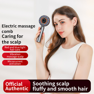Masajeador de Cabeza con Microcorriente y Guía Líquida para el Cuero Cabelludo, Peine de Masaje Relajante con Presión Suave - Product Image 6